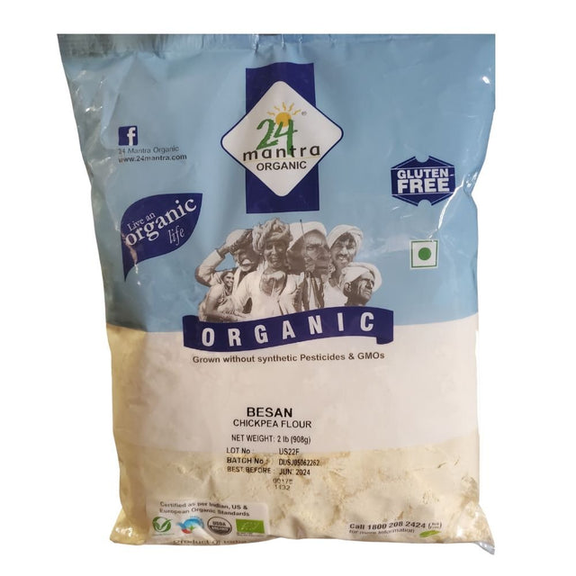 24 Mantra Organic Besan Chickpea Flour 2lb - Besan | Desimart