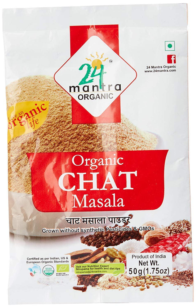 24 Mantra Organic Chat Masala 50g - Spices | Desimart