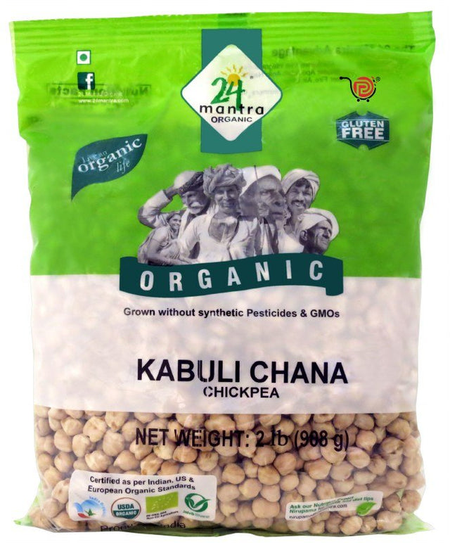 24 Mantra Organic Kabuli Chana - Dals & Beans | Desimart