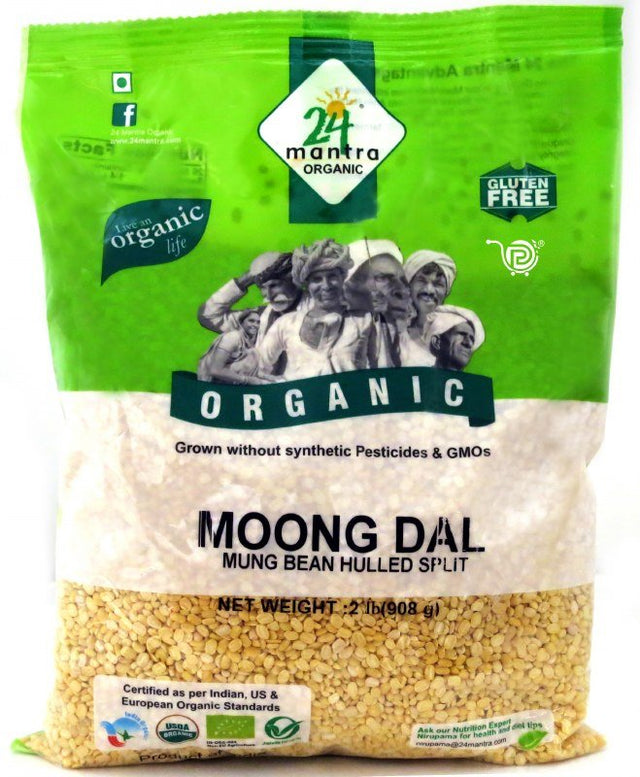 24 Mantra Organic Moong Dal - Dals & Beans | Desimart