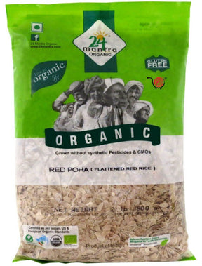 24 Mantra Organic Red Poha - Grocery | Desimart