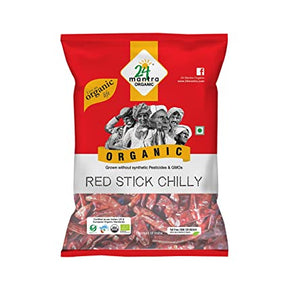 24 Mantra Organic Red Stick Chilly 7oz - Spices | Desimart