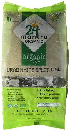 24 Mantra Organic Urad White Split - Dals & Beans | Desimart