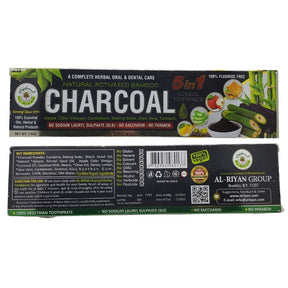 Alriyan Charcoal Toothpaste Natural Fluoride Free Organic 7.5oz - Oral care | Desimart