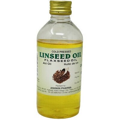 Ashwin Linseed Oil Flax Seed Oil Coled Pressed 100ml - Grocery | Desimart