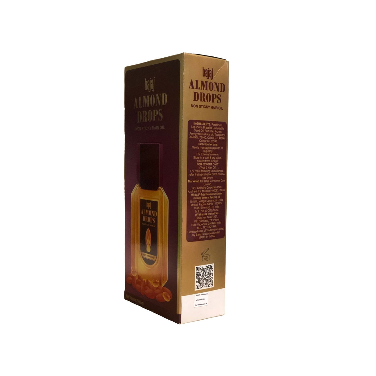 Bajaj Almond Drops Non Sticky Hair Oil - Singh Cart