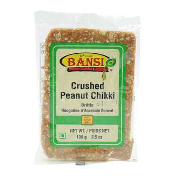 Bansi Crushed Peanut Chikki Bar 100g - Ready to eat | Desimart