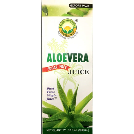 Basic Ayurveda Aloe Vera Juice Sugar Free 960ml - Juices | Desimart