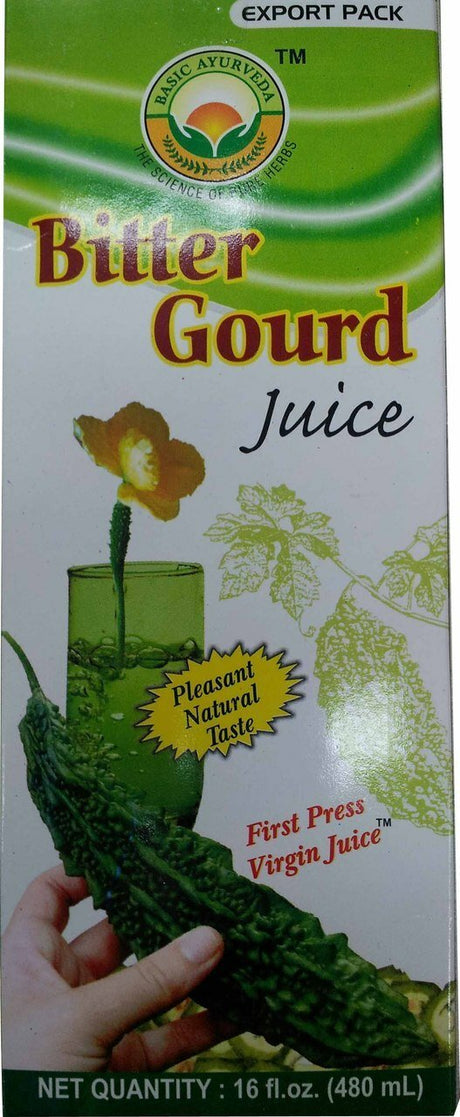 Basic Ayurveda Karela (Bitter Gourd) Herbal Juice 480ml - Juice | Desimart