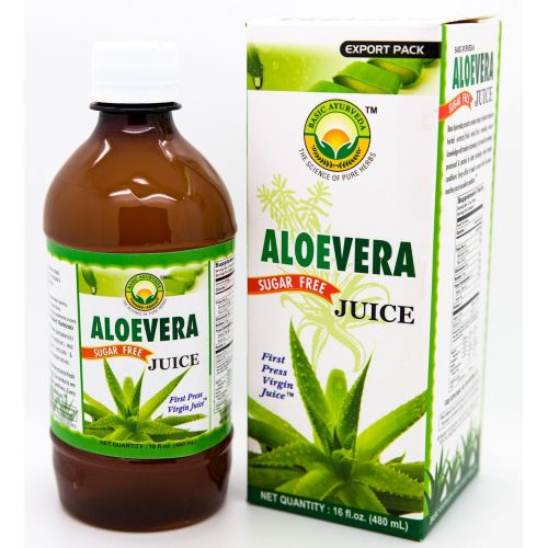 Basic Ayurveda Sugar Free Aloe Vera Juice 480ml - Juices | Desimart