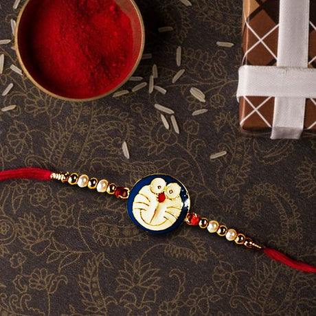 Beautiful Hand Made Caty Face Rakhi For Kids - Rakhi | Desimart