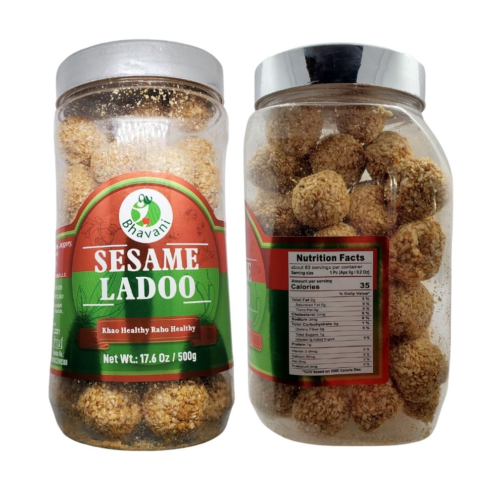 Bhavani Sesame Ladoo 500g (Pack of 2) - Sweet | Desimart