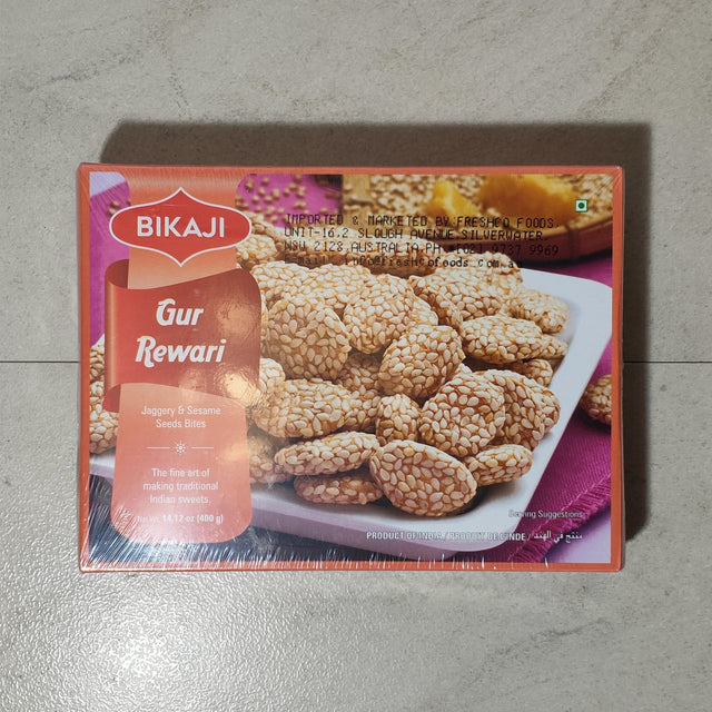 Bikaji Gur Rewari Jaggery And Sesame Seed Bites 400gm - Ready to eat | Desimart