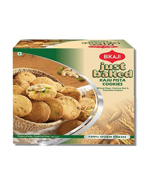 Bikaji Kaju Pista Cookies (Wheat Flour & Cashew Nut Cookies) 360 Gm - Cookies & snacks | Desimart