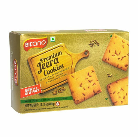 Bikano Premium Jeera Cookies 14.11 OZ (400 Grams) - Cookies & snacks | Desimart
