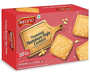 Bikano Premium Namkeen Kaju Cookies 14.11 OZ (400 Grams) - Cookies & snacks | Desimart