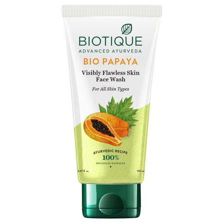 Biotique Advanced Ayurveda Bio Papaya Face Wash 150ml - Face Care | Desimart