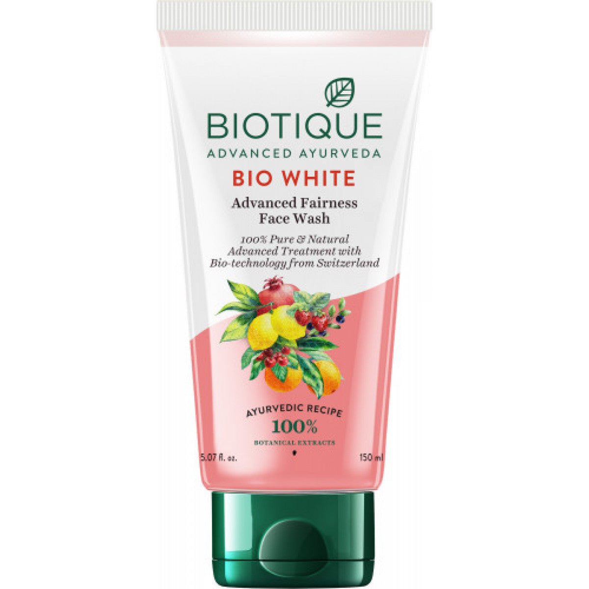 Biotique Advanced Ayurveda Bio White Advanced Fairness Face Wash 150ml - Face Care | Desimart