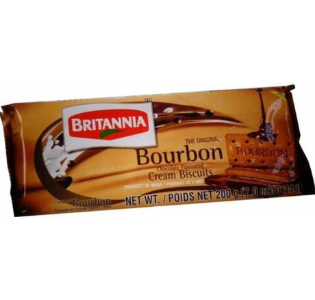 Britannia The Original Bourbon Cream Biscuits (Chocolate) 200g - Cookies & snacks | Desimart