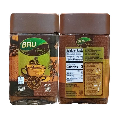 Bru Gold Instant Coffee Best Taste 3.5oz (100g) - Tea & Coffee | Desimart
