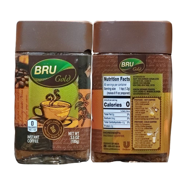 Bru Gold Instant Coffee Best Taste 3.5oz (100g) - Tea & Coffee | Desimart