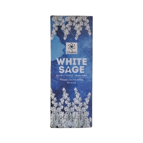 Chakra White Sage Premium Incense Sticks (Agarbatti) 120 Sticks - Incense & Dhoop | Desimart