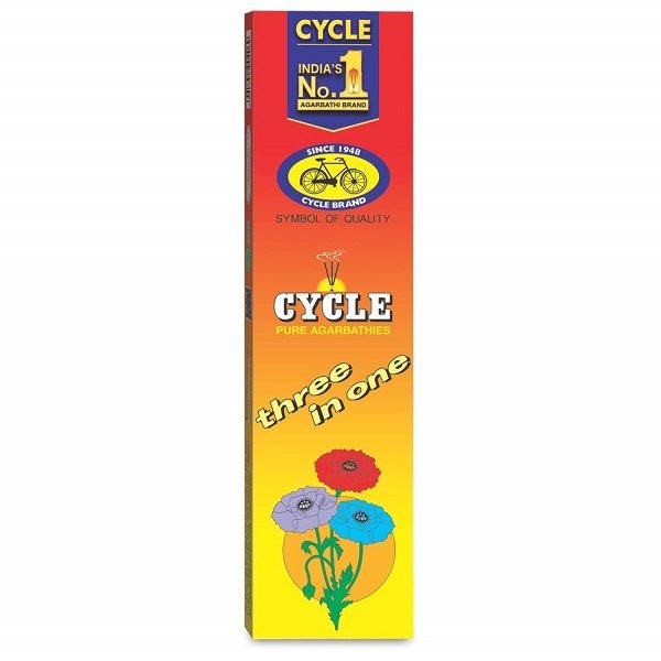 Cycle 3 In 1 Pure Agarbathies Symbol Of Quality 100 Sticks - Incense & Dhoop | Desimart