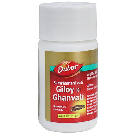 Dabur Giloy Ki Ghanvati Samshamani Vati 40 Tablets - Health Plus | Desimart