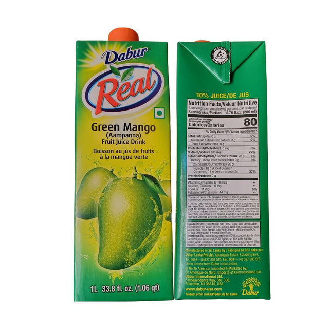 Dabur Real Green Mango Kacchi Keri Fruit Juice 1L - Juice | Desimart