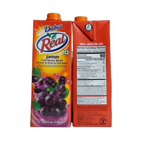 Dabur Real Jamun Fruit Nectar Blend 1L - Juices | Desimart