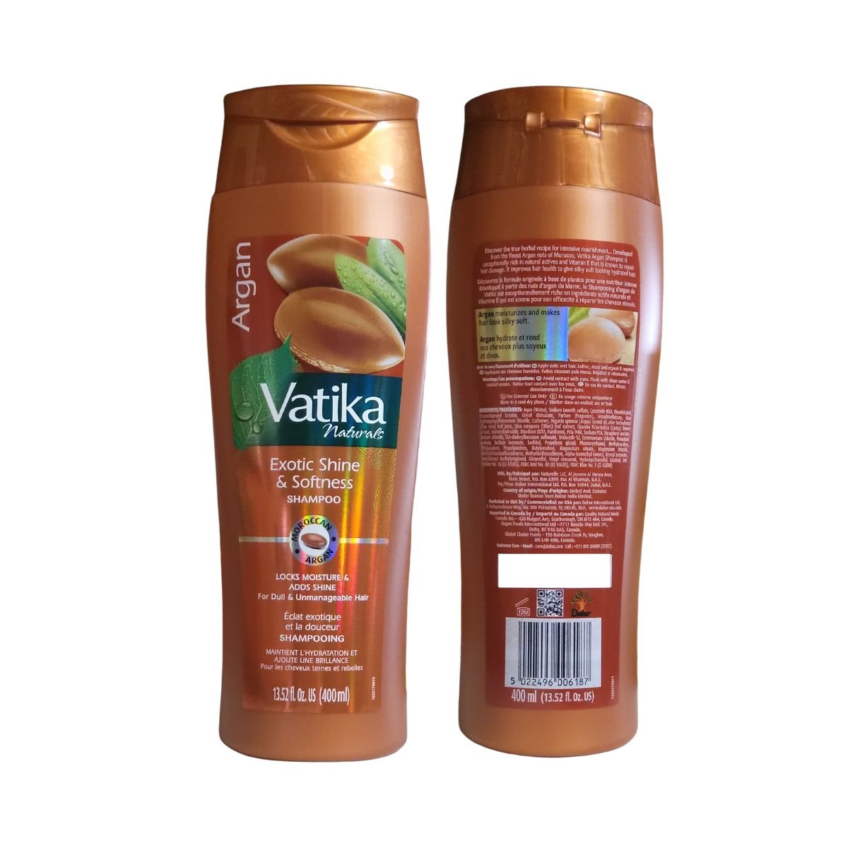 Dabur Vatika Argan Shampoo With Exotic Shine And Softness 400ml - Shampoo | Desimart
