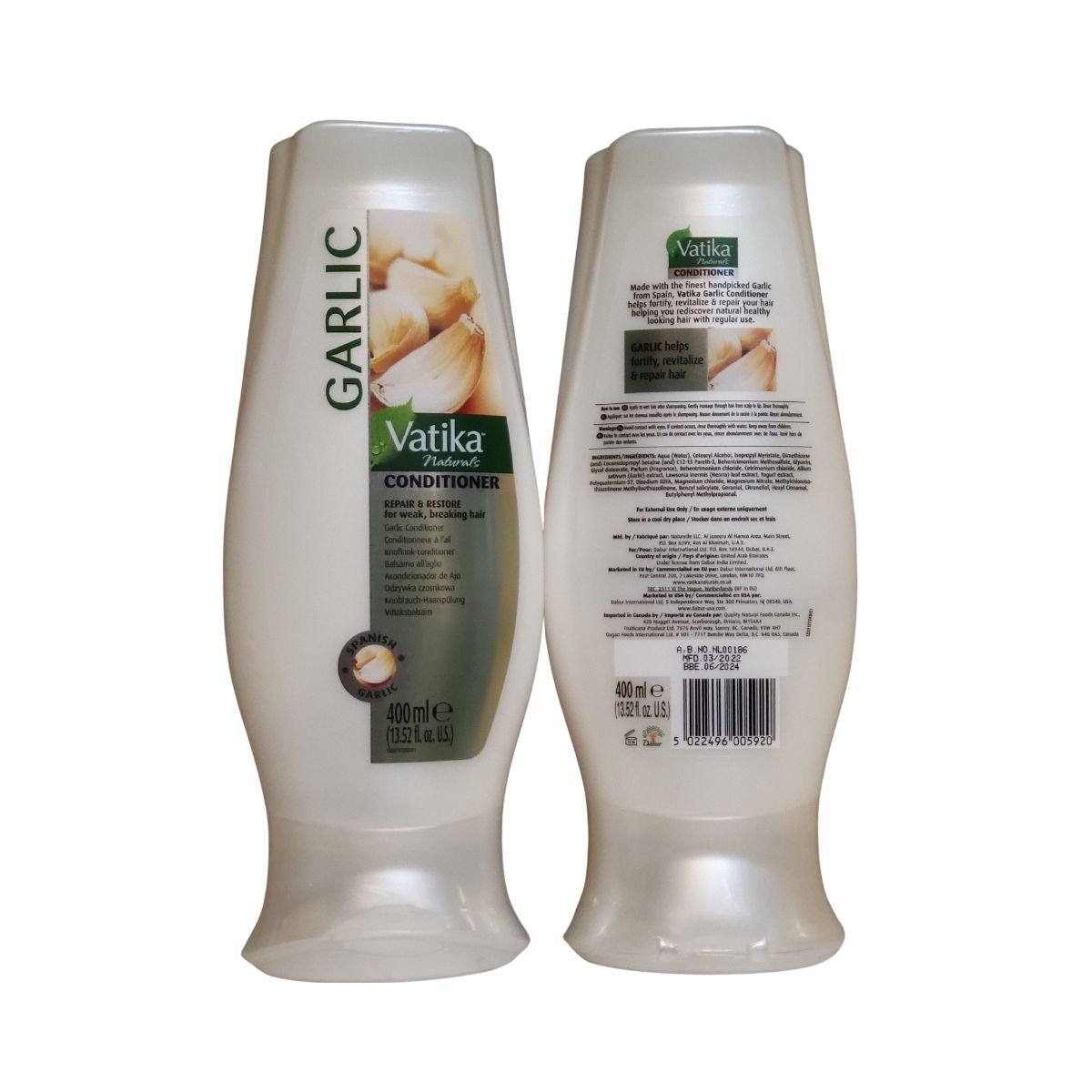 Dabur Vatika Garlic Hair Conditioner For Waek Breaking Hair 400ml - Conditioners | Desimart