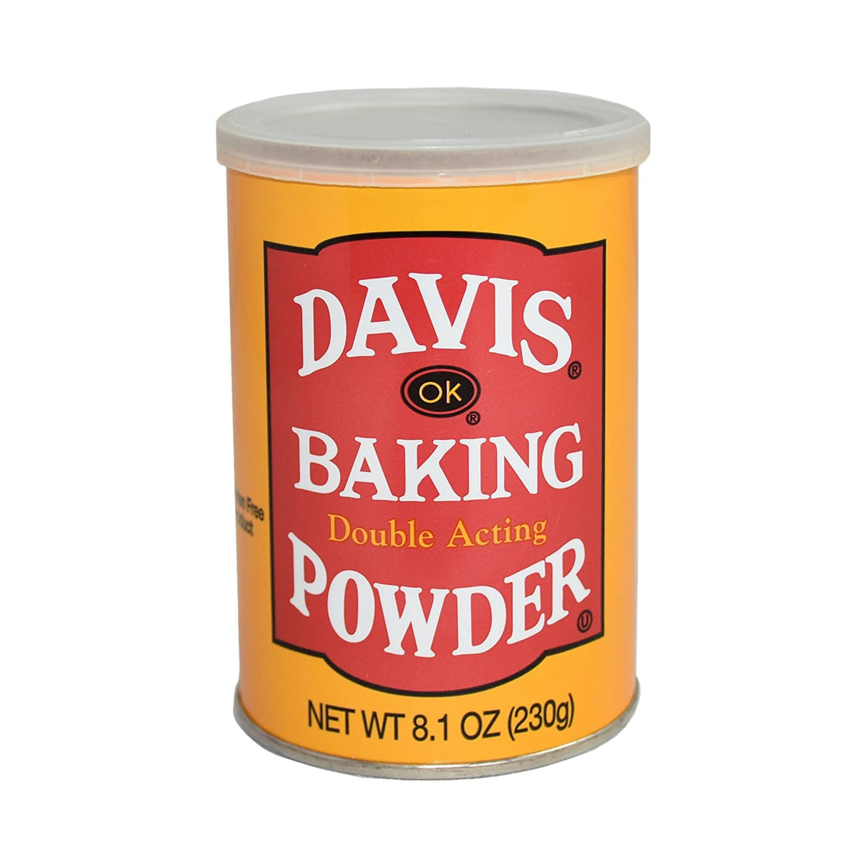 Davis Baking Powder Double Acting Gluten Free 230g (8.1oz) - Grocery | Desimart