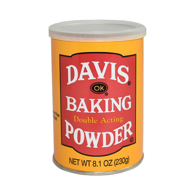 Davis Baking Powder Double Acting Gluten Free 230g (8.1oz) - Grocery | Desimart
