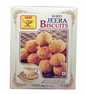 Deep Surti Jeera Biscuits Salted Cumin Biscuits 400GM - Cookies & snacks | Desimart