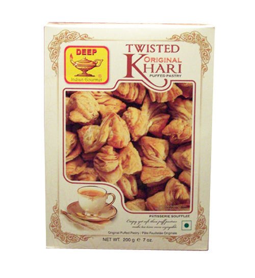 Deep Twisted Original Khari Puffed Pastry 7 OZ (200 Grams) - Namkeen & Savoury Snacks | Desimart
