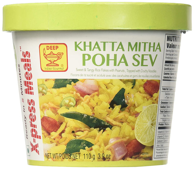 Deep X-Press Meals Khatta Mitha Poha Sev - 110 gm - Grocery | Desimart