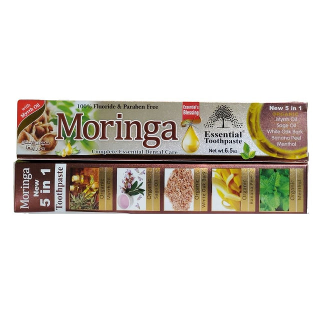 Essential Moringa Toothpaste Organic Vegan Toothpaste 6.5oz - Oral care | Desimart