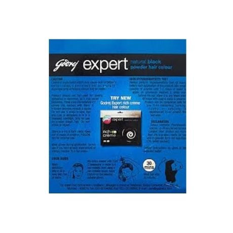 Godrej Natural Black Expert Powder Hair Colour 24g (0.85oz) - Singh Cart