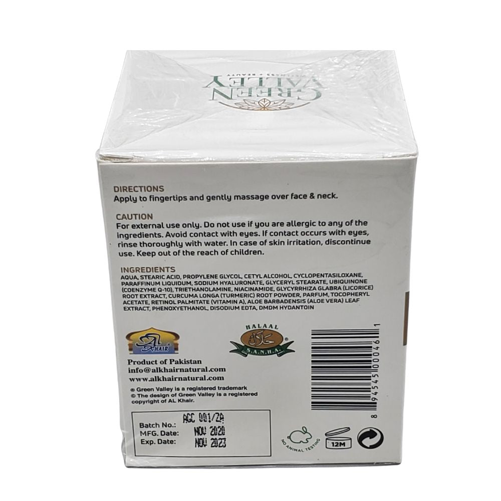 Green Valley Anti Aging Cream With Turmeric Extract 50g - Singh Cart