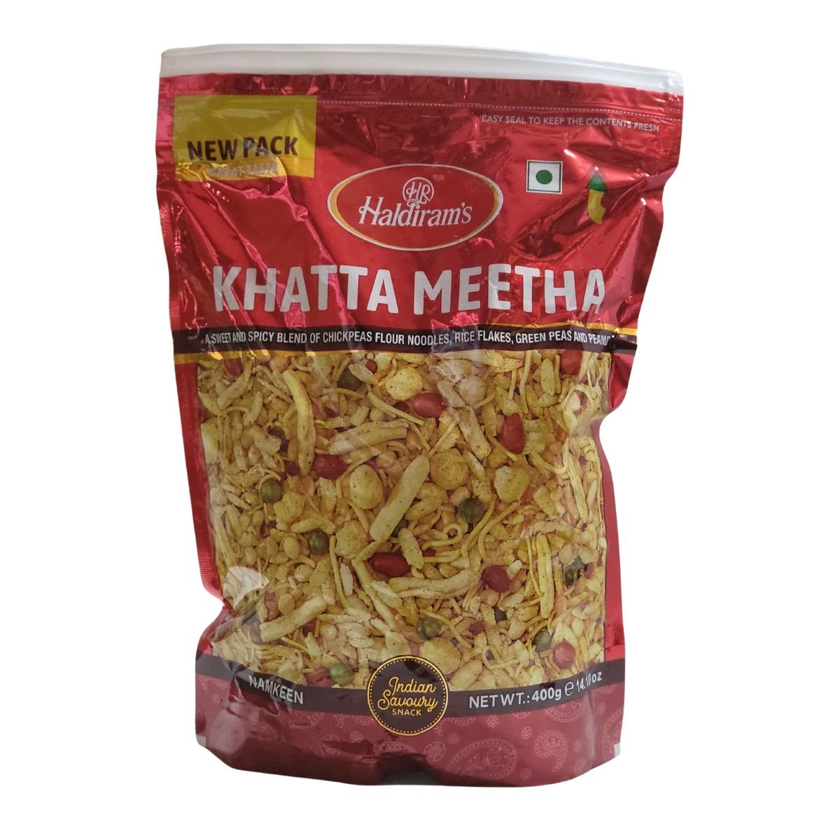 Haldirams Khatta Meetha Namkeen 400g (14.12 oz) - Namkeen & Savoury Snacks | Desimart