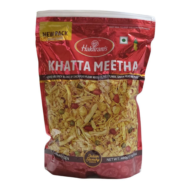 Haldirams Khatta Meetha Namkeen 400g (14.12 oz) - Namkeen & Savoury Snacks | Desimart
