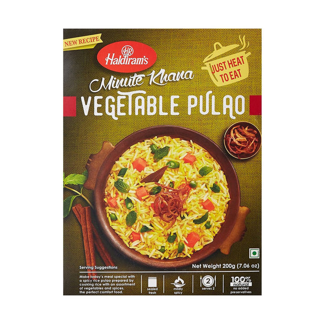 Haldirams Ready To Eat Veg Paulo 300g (10.59 oz) - Ready to eat | Desimart