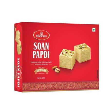 Haldirams Soan Papdi Made With Desi Ghee 500g - Sweet | Desimart