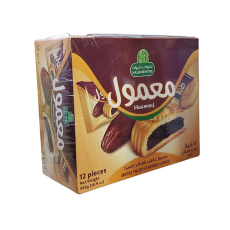 Halwani Maamoul Date Filled Cookies 12 Pieces Large 480g - Cookies & snacks | Desimart