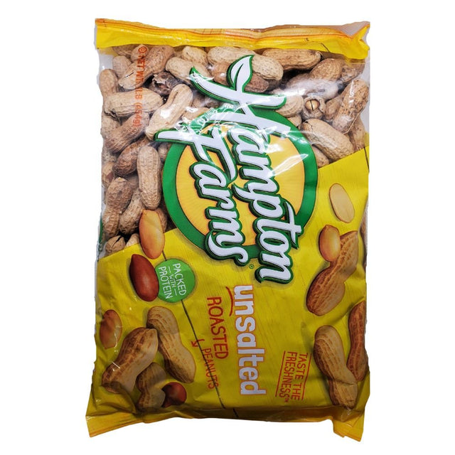 Hampton Farms Unsalted Roasted Peanut Best quality Peanut 16oz - Cookies & snacks | Desimart