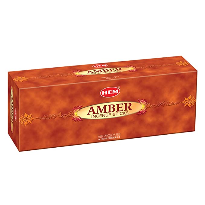 Hem Amber Incense Sticks 120 Sticks - Incense & Dhoop | Desimart