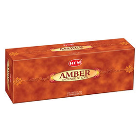 Hem Amber Incense Sticks 120 Sticks - Incense & Dhoop | Desimart