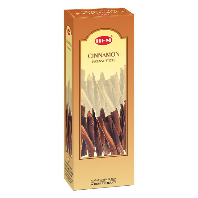 Hem Cinnamon Incense Sticks (Agarbatti) 120 Sticks - Incense & Dhoop | Desimart