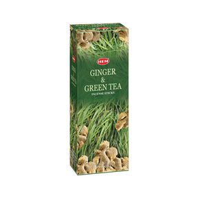 Hem Ginger & Green Incense Sticks (Agarbatti) 120 Sticks - Incense & Dhoop | Desimart